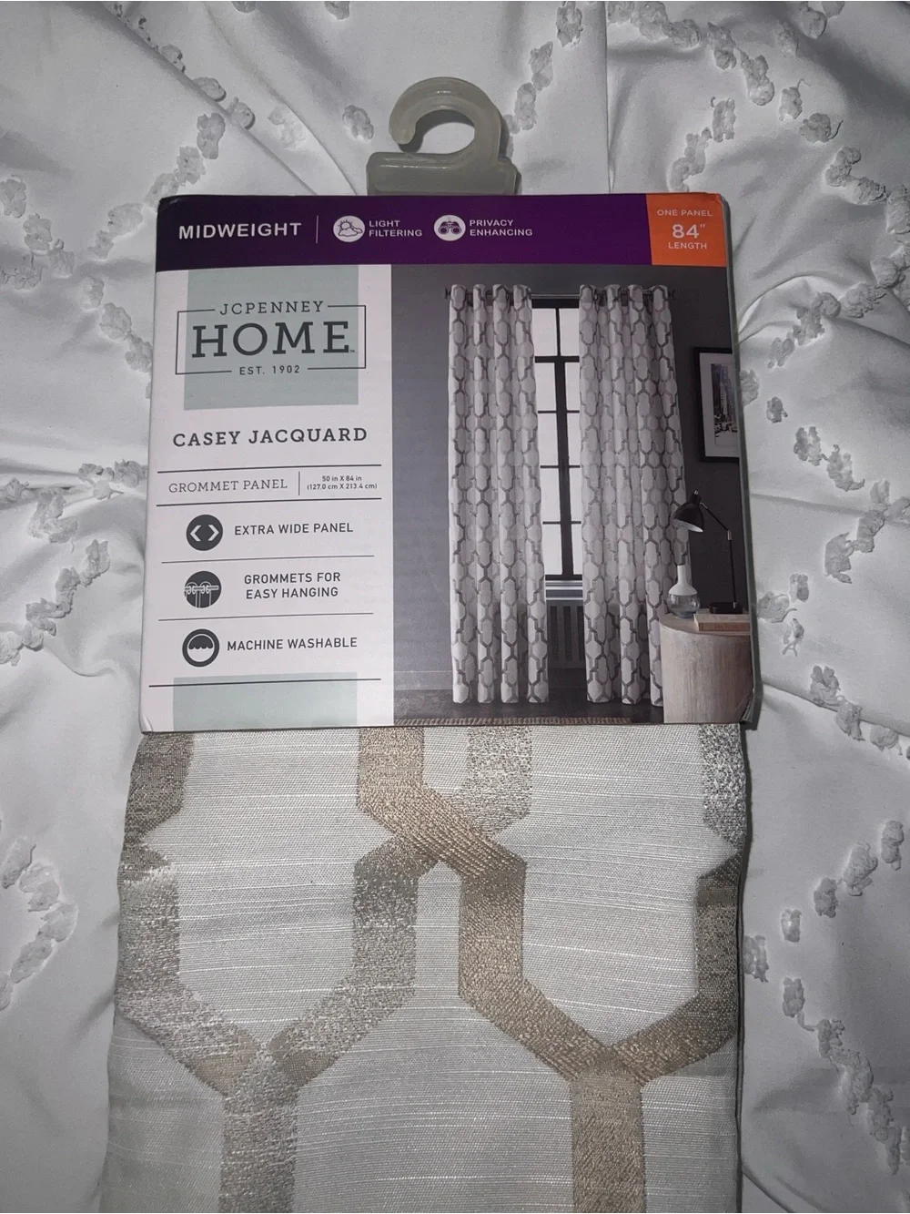 White and Gold Curtains